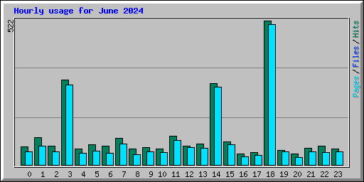 Hourly usage for June 2024